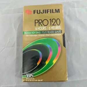 NEW Sealed Fuji Pro Premium High Grade 120 Blank VHS Video Tape Case